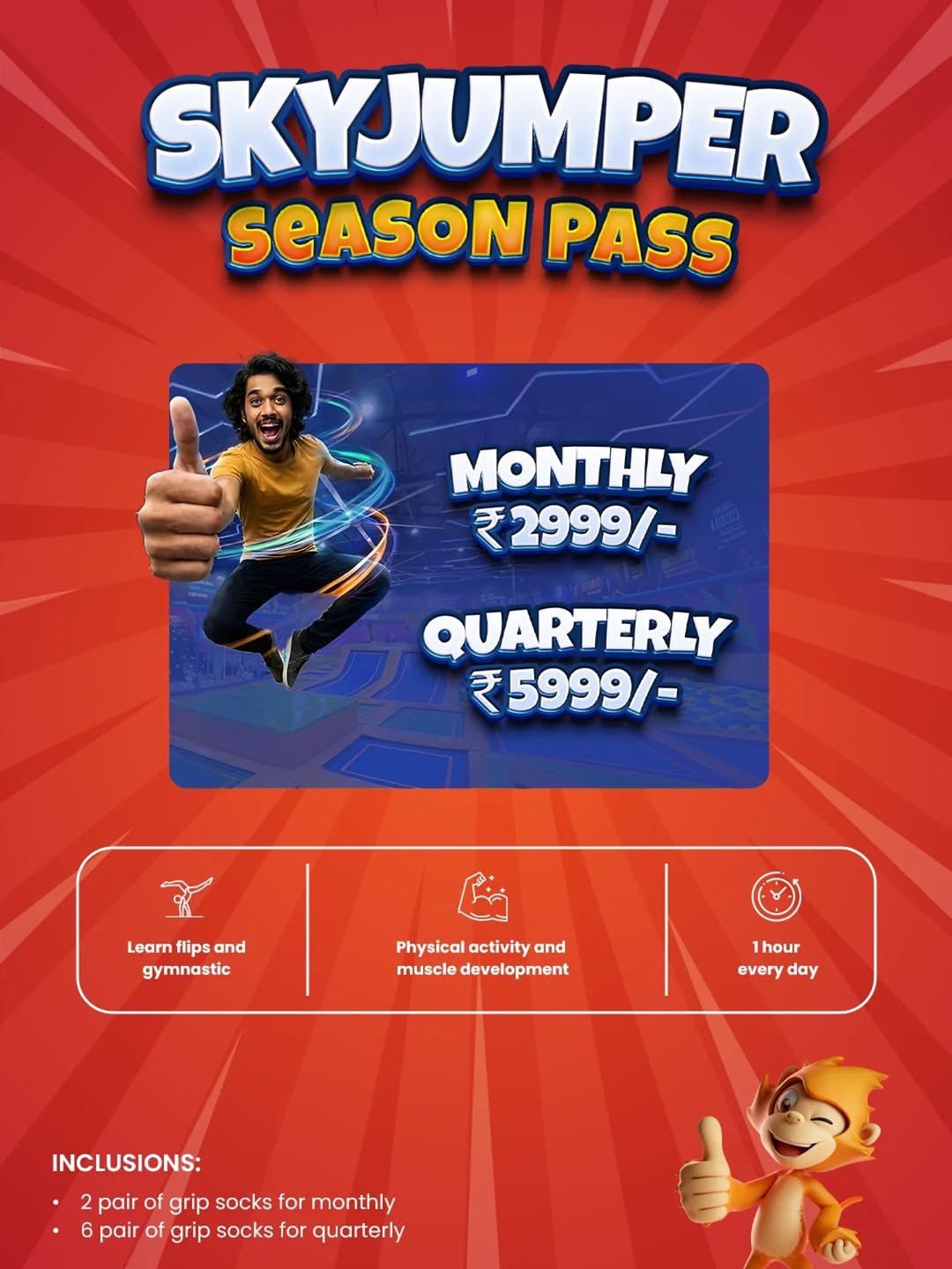 Why wait for weekends when you can jump every single day? Introducing the SkyJumper Monthly Subscription starting at jus...