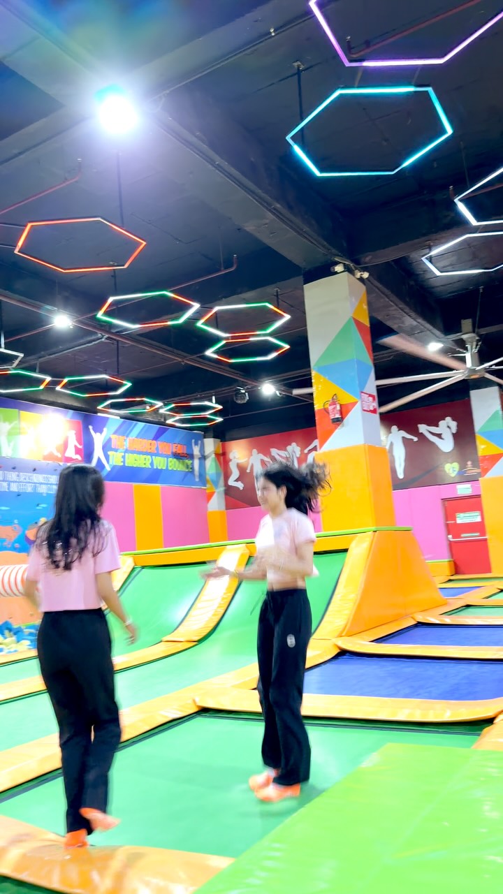 Use my code SKY15 for 15% OFF🫶🏻 Tag your squad. Plan banaate hain. Membership offer: Get access to the trampoline for ...